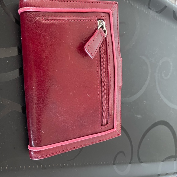 Tusk small red leather wallet - Picture 2 of 3